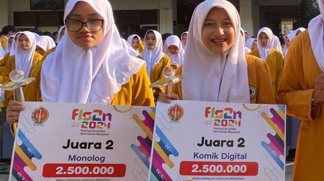 2 PESERTA DIDIK TEMBUS FLS2N TINGKAT NASIONAL