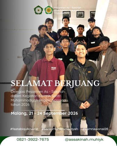 Pesantren As-Sakinah Lepas Delegasi untuk Kemah Santri Muhammadiyah Tingkat Nasional di Malang